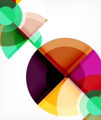 Abstract background, circle and triangle design round shapes overlapping. Geometric trendy template. Vector Illustration For Wallpaper, Banner, Background, Card, Book Illustration, landing page