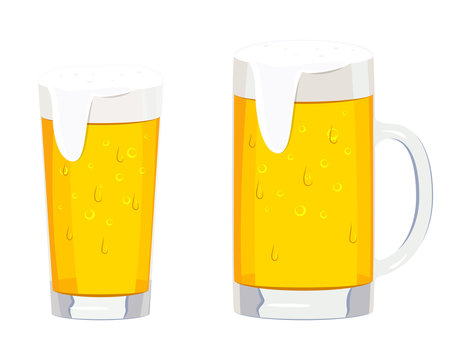 2種類のビールグラス
