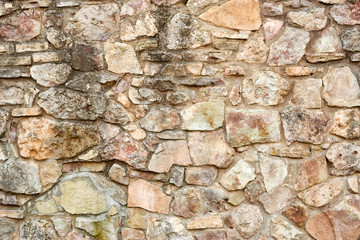Old wall made of stone. Can be used as background.