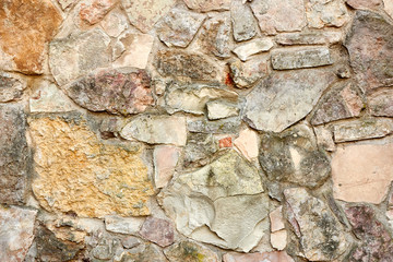 Old wall made of stone. Can be used as background.