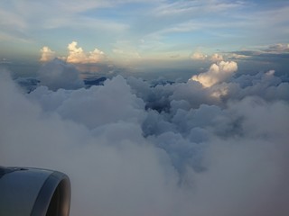 View from the plane about Palawan