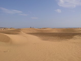 Fototapeta na wymiar Dry landscape in Canary islands