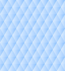 Blue and white polygonal triangles simple abstract geometric seamless pattern, vector