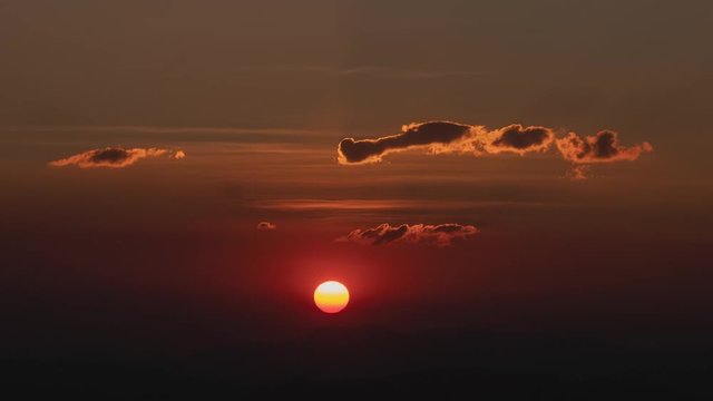 Sunrise and sunset timelapse high definition footage on golden hour.