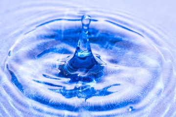 blue water drop