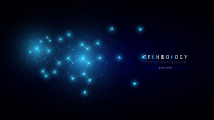 dark blue abstract hexagon technology background,futuristic hexagon tech background,cyberspace technology background