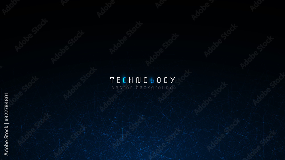 Poster futuristic abstract data technology vector background design,futuristic abstract particle science te