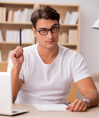 Young man working in the office