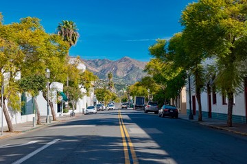 Fototapeta na wymiar Panorama of the city of Santa Barbara in California