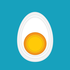 egg half icon- vector illustration