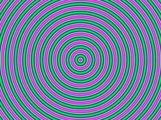 Green and Purple Circles, Digital Art