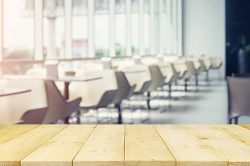 food center blurred background