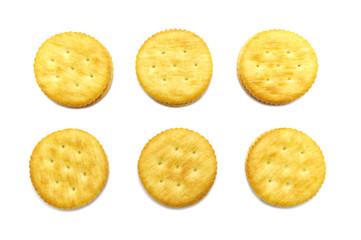 Biscuit sandwich cracker Cheese flavoured ,Cream and butter. Set of crunchy delicious sweet meal...