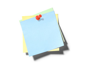 重ね合わせた付箋