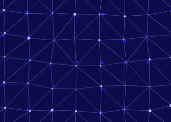 Abstract Low Polygon Mesh Generative Art background illustration