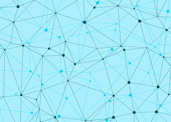 Fototapeta premium Abstract Low Polygon Mesh Generative Art background illustration