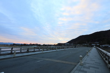 渡月橋　京都　日本