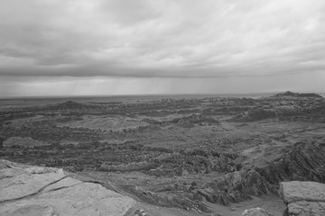 Desierto en blanco y negro