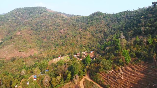 Ban Huai Yakin, Mae Hong Son Province in Thailand
