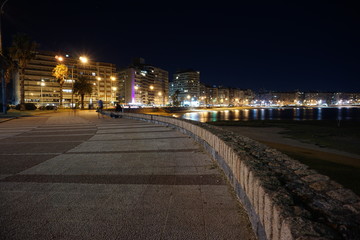 Rambla en la noche