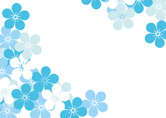 花をデザインした背景素材