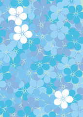 花をデザインした背景素材