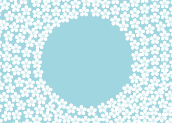 花をデザインした背景素材