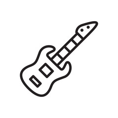 GUITAR icon design, flat style icon collection