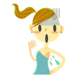 女の子　ワキ　汗　悩み