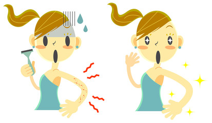 女の子　ムダ毛　自己処理　悩み＆解決セット