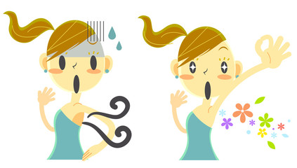 女の子　ワキ匂い　悩み＆解決セット