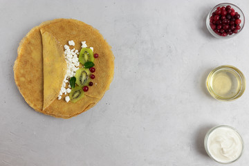 pancakes without baking powder, sour cream pancakes, easy banana pancakes on the breakfast