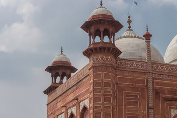 Mughal architecture of Taj Mahal, a UNESCO world heritage site in Agra, India