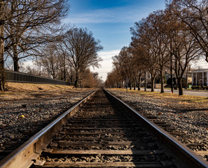 Fototapeta premium Train riles - Life's path