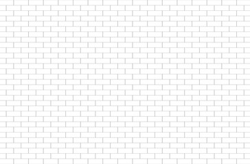 White brick walls, white tile ceramic background and texture. The pattern of the brick is white.