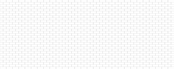 White brick walls pattern background and texture. The texture of the brick is white. Background of empty white tile ceramic wall.