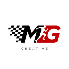 mg logo design vector icon