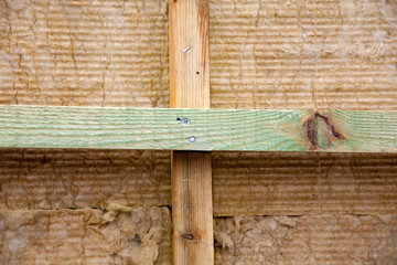 Material of glass wool and drywall
