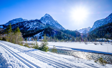 mountains at the austrian karwendel