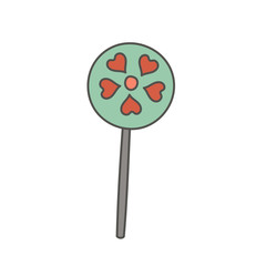 Sweet lollipop. Hand-drawn design. Vector editable illustration