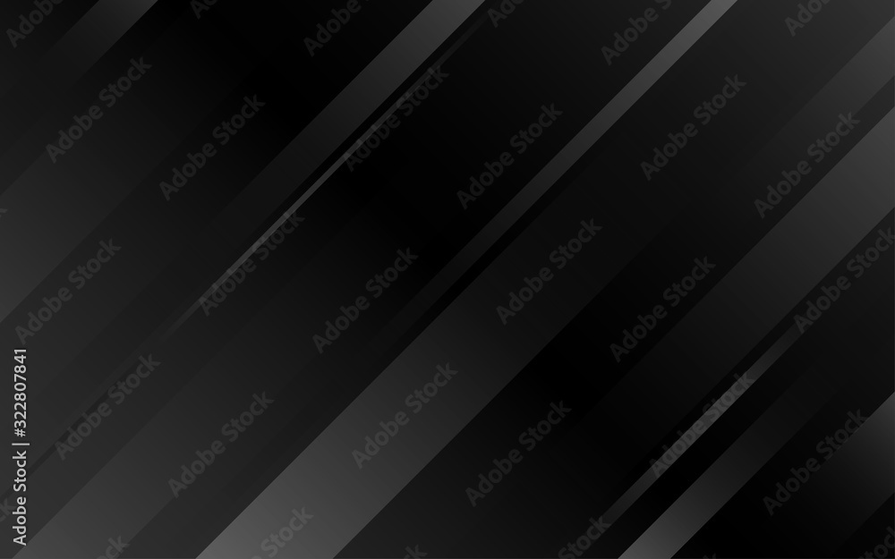 Wall mural abstract geometric oblique lines on black gradient background blank space for text vector illustrati