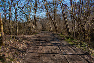  country road in the countryside