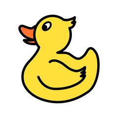 Rubber Duck icon vector
