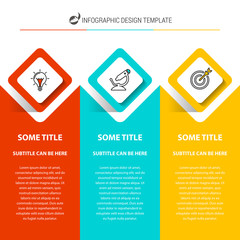 Infographic design template. Creative concept with 3 steps