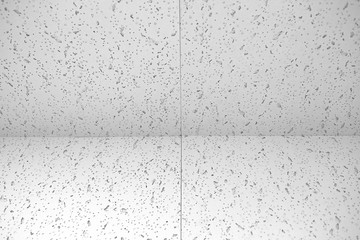 white wall and floor