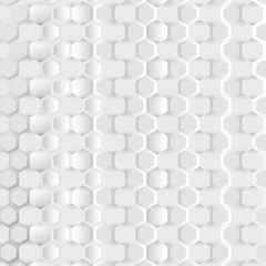 Adstract connection background with hexagonal white and grey pattern