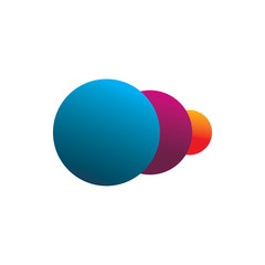 circle creative color logo design