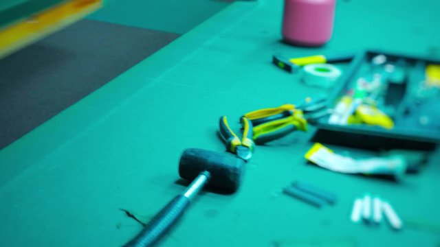 Repair, Padding and Assembly Master for Billiard Tables.