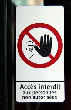 acc&egrave;s interdit
