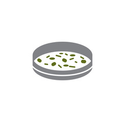 Microbe related icon on background for graphic and web design. Creative illustration concept symbol for web or mobile app.